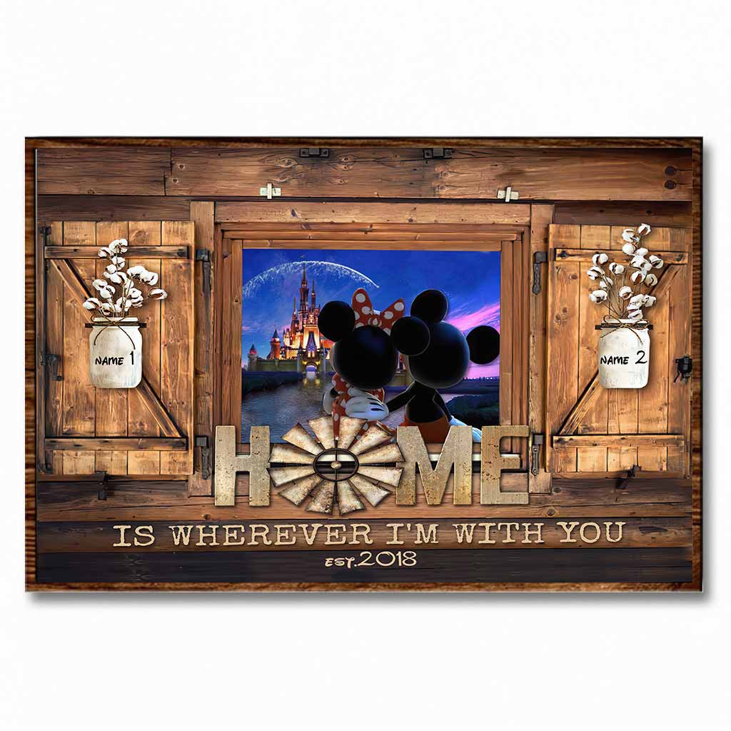Home Is Where I'm With You - Personalized Mouse Poster
