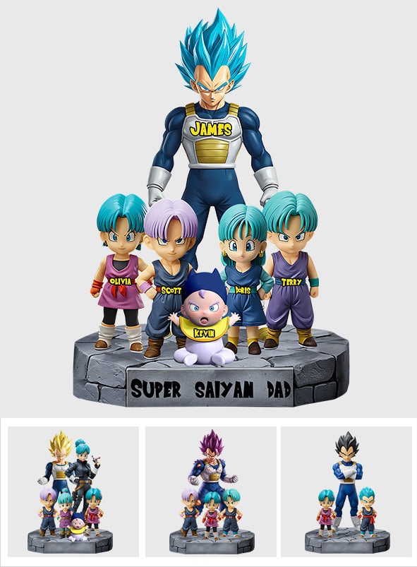 Brave Dad - Personalized Seven Balls Custom Shaped Acrylic Plaque