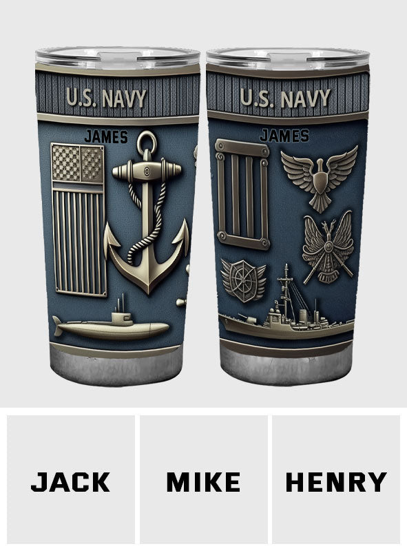 Always Courageous - Personalized Veteran Tumbler