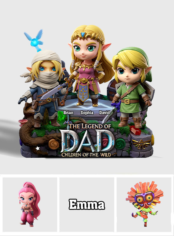 The Legend Of Dad Mom - Personalized The Hero's Legend Custom Shaped Acrylic Plaque