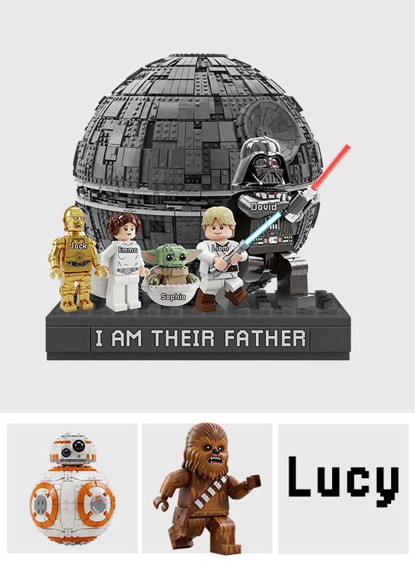 I Am Their Father - Personalized The Force Custom Shaped Acrylic Plaque