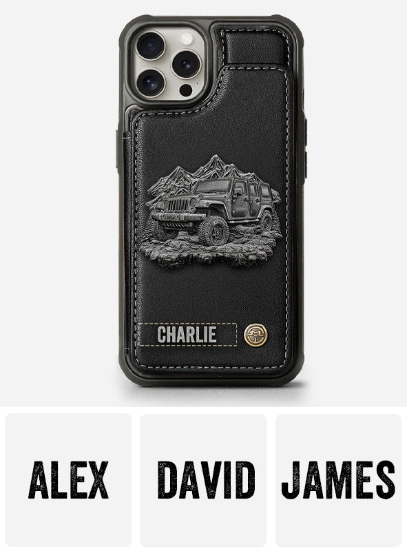 Metallic Off-Road Car - Personalized Car Wallet Phone Case