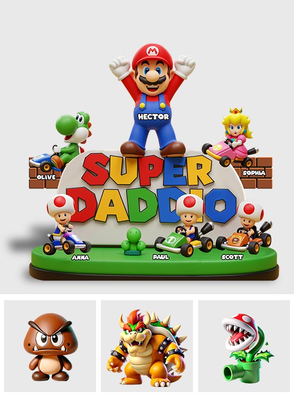 Super Dad - Personalized Super Plumber Custom Shaped Acrylic Plaque