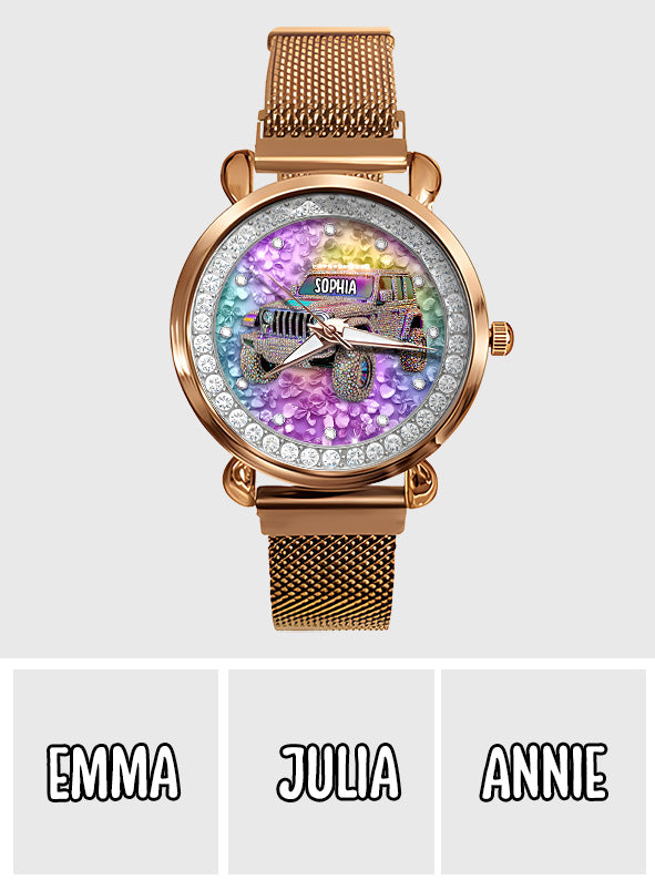 Crystal Car - Personalized Car Women Hand Watch