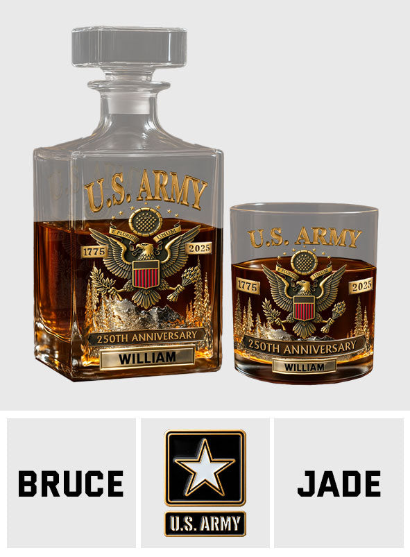 This We'll Defend - Personalized Veteran Whiskey Decanter Set