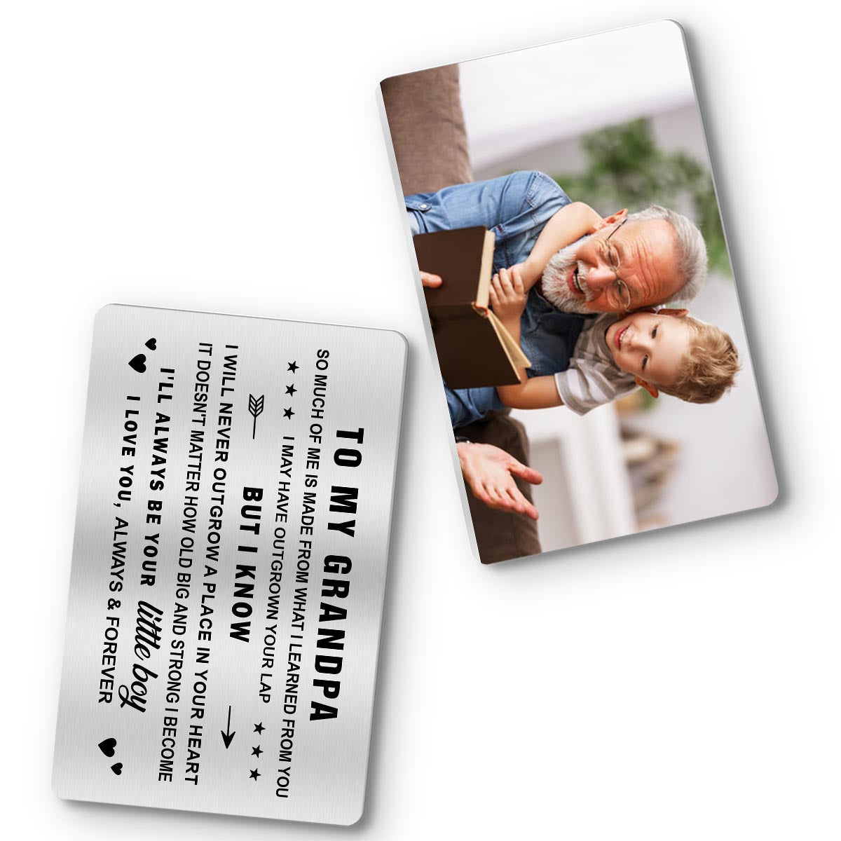 To My Dad - Gift for dad, grandma, grandpa, mom, uncle, aunt - Personalized Wallet Insert Card