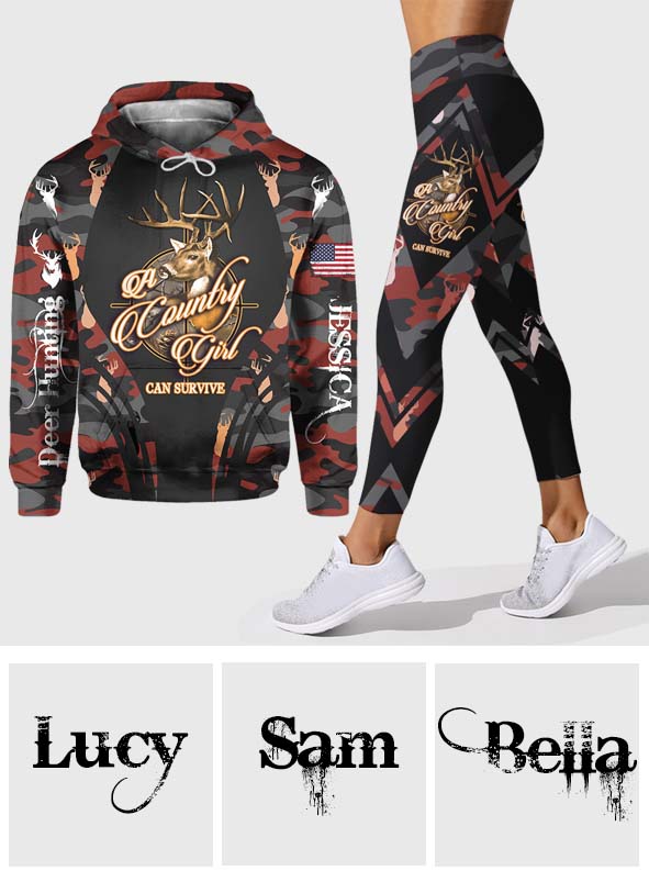 Country Girl - Personalized Hunting Hoodie and Leggings