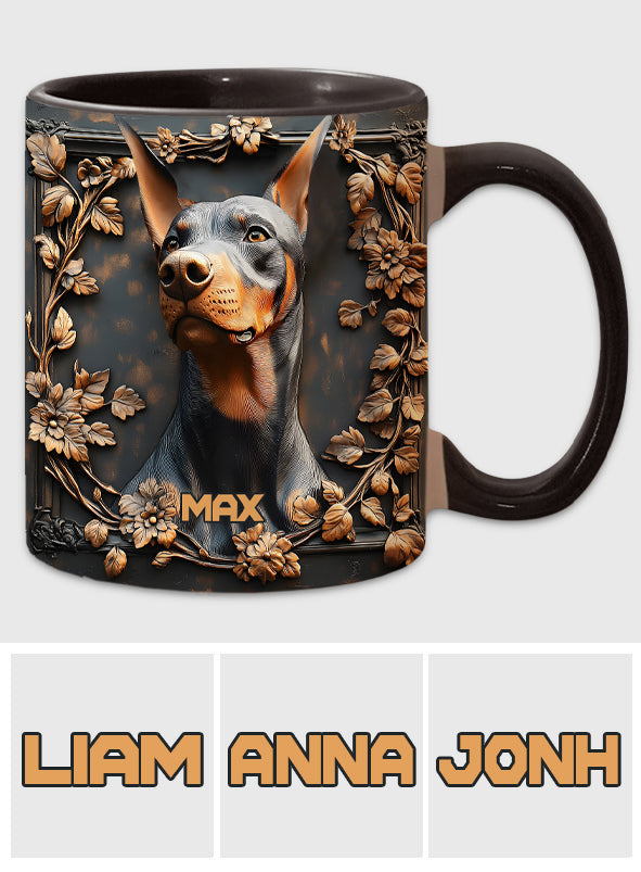 Strong Doberman - Personalized Dog Accent Mug