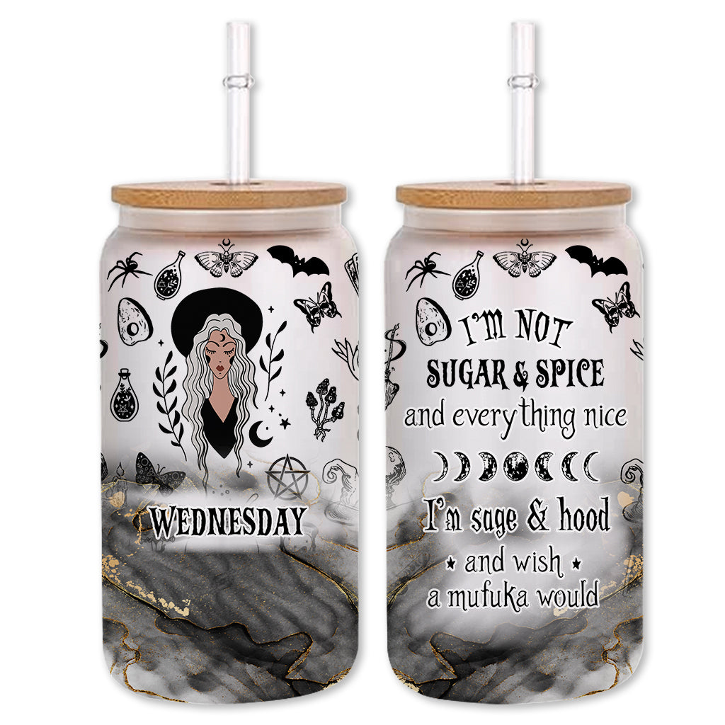 I'm Not Sugar And Spice - Personalized Witch Can Glass