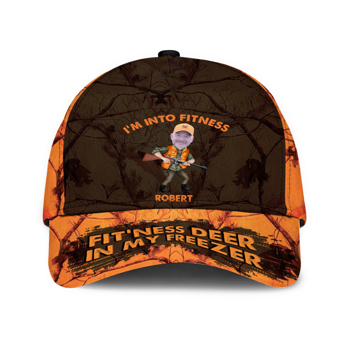 I'm Into Fitness Fit'ness Deer In My Freezer - Personalized Hunting Classic Cap