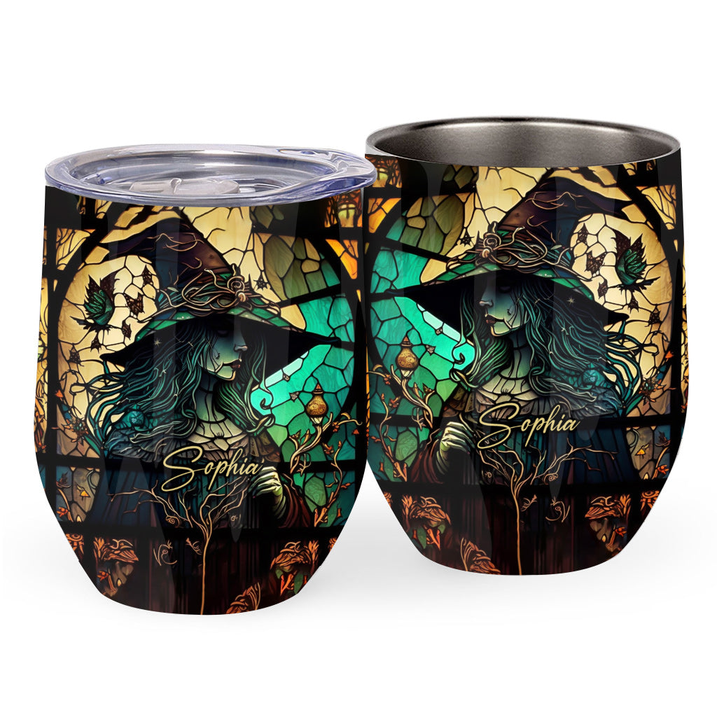 Mysterious Witch - Personalized Witch Wine Tumbler