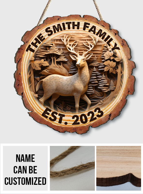 Hunting Life - Personalized Hunting Custom Shaped Wood Sign