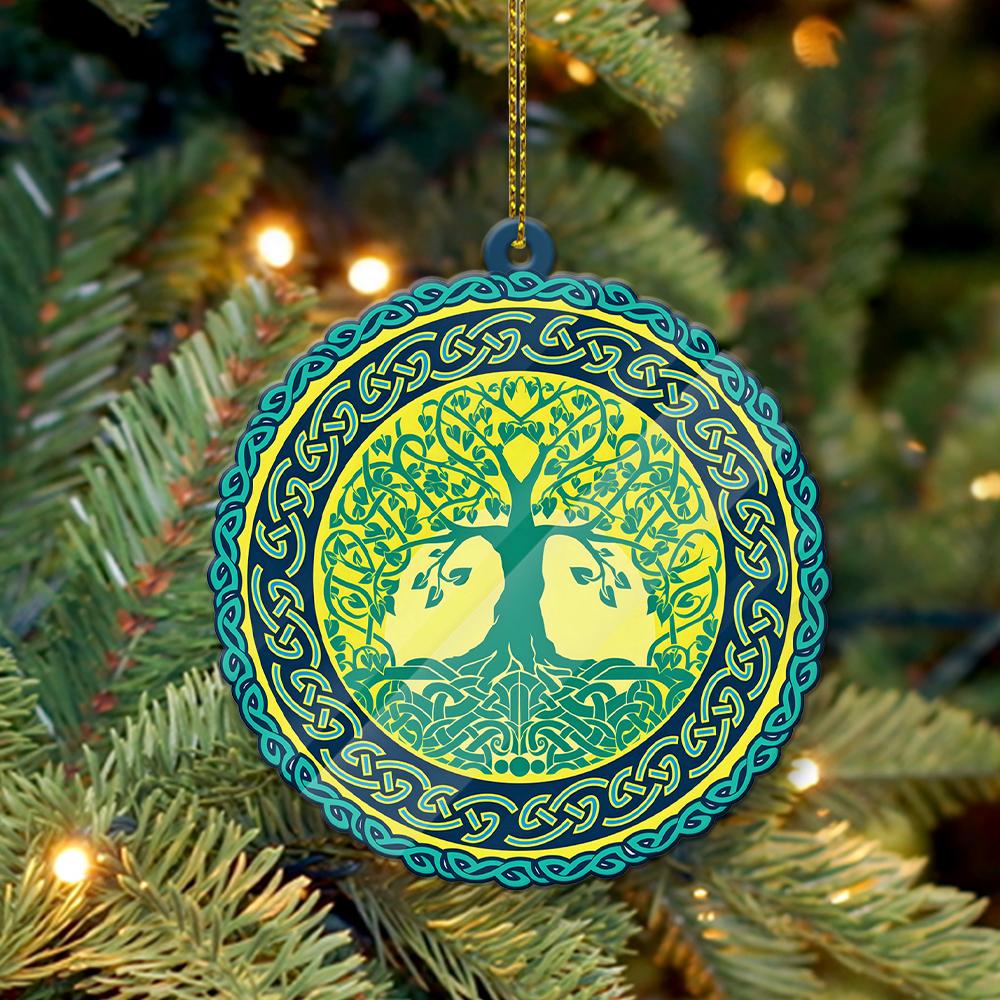 Celtic Tree Of Life - Witch Ornament (Printed On Both Sides) 1022