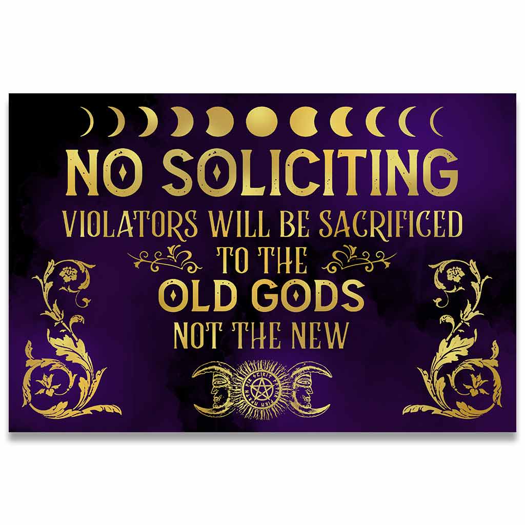 No Soliciting - Witch Doormat