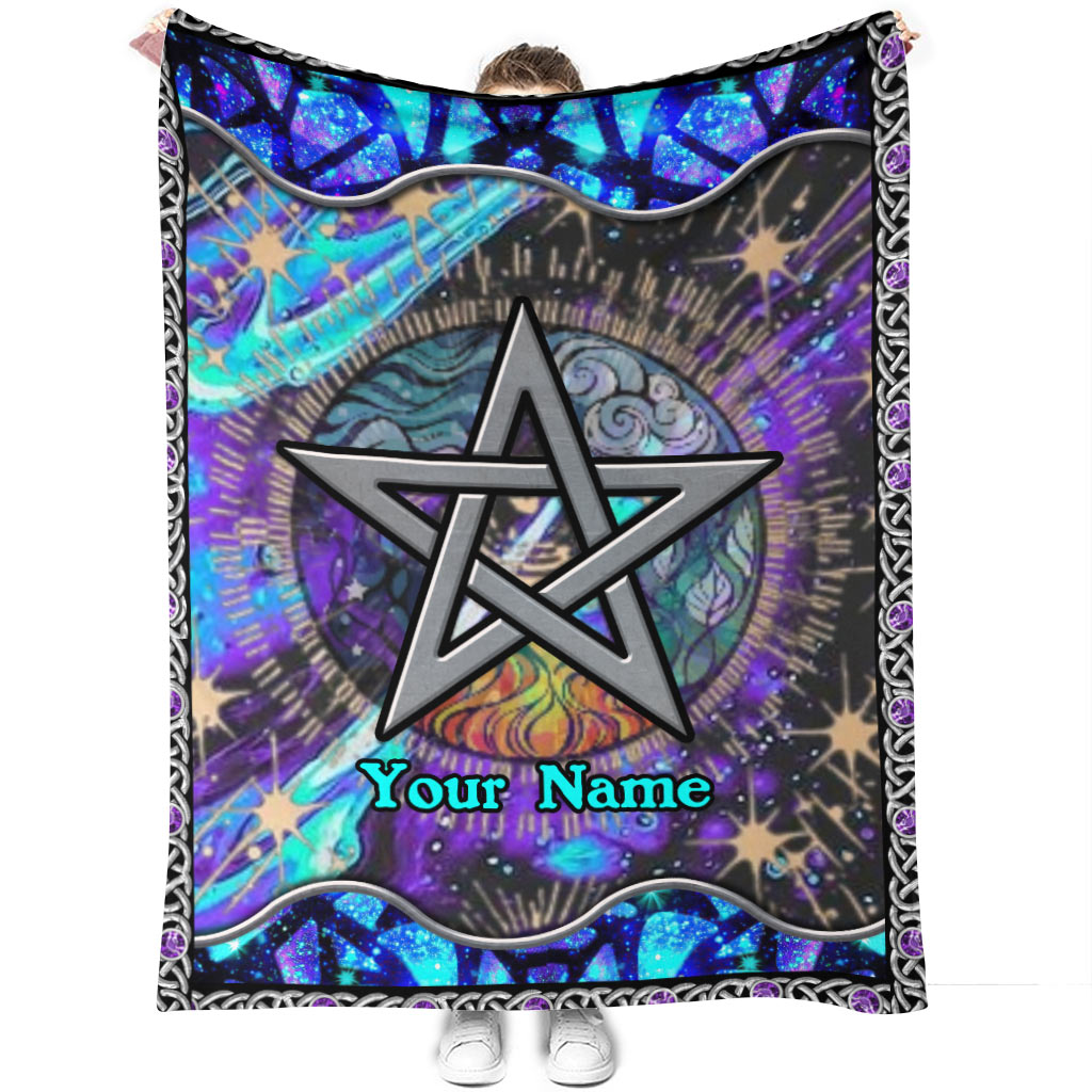 Mystical Pentagram - Personalized Witch Blanket