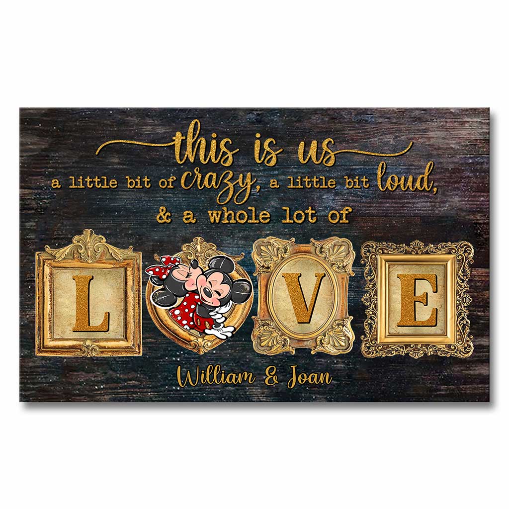 This Is Us - Personalized Couple Mouse Canvas And Poster