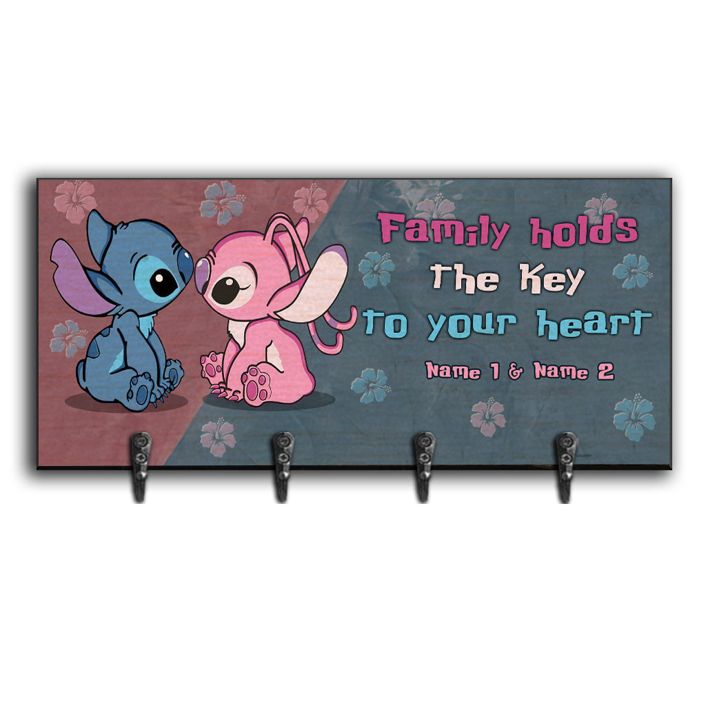 Family Holds The Key To Your Heart - Personalized Ohana Key Rack