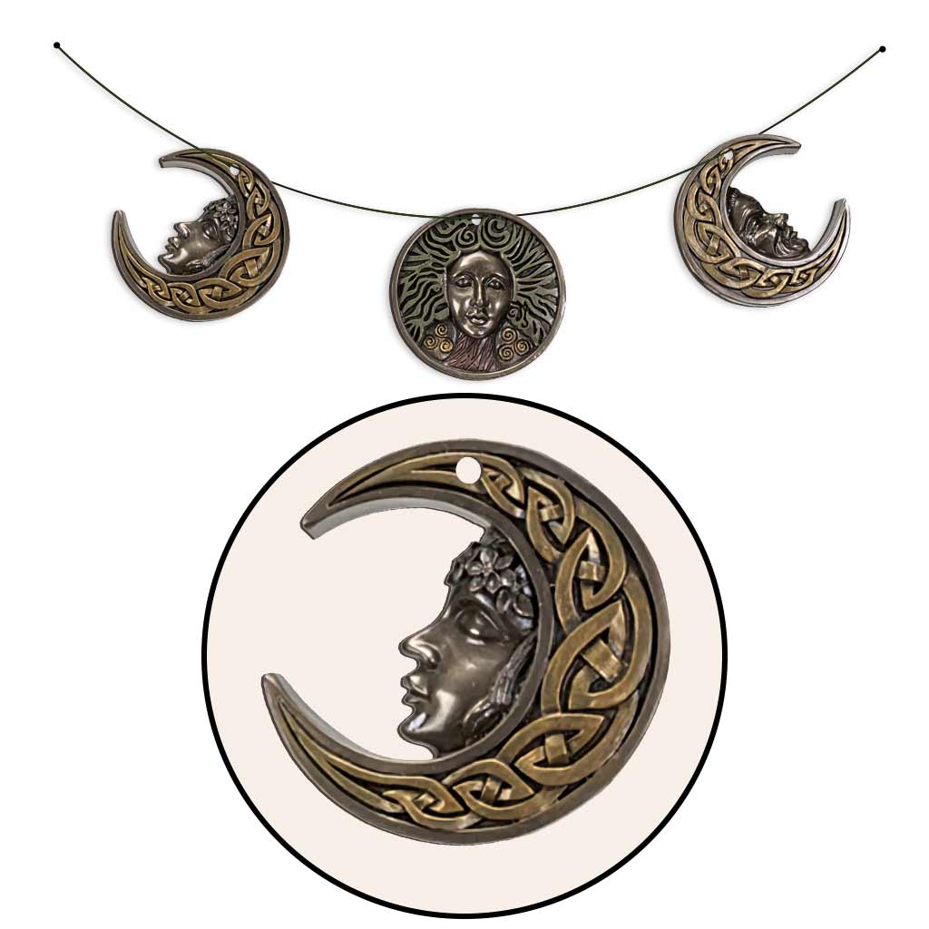 Triple Moon Goddess - Witch 3 Pieces Garland