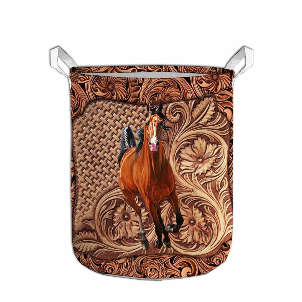 Western Horse - Horse Riding Lover - Horse Owner Storage Basket 0921