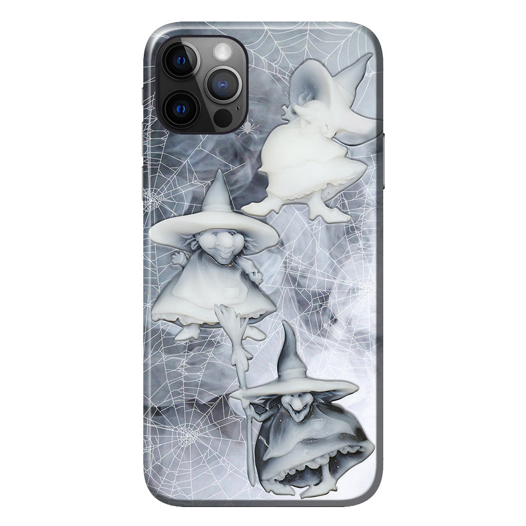 Three Little Witches - Phone Case With 3D Pattern Print