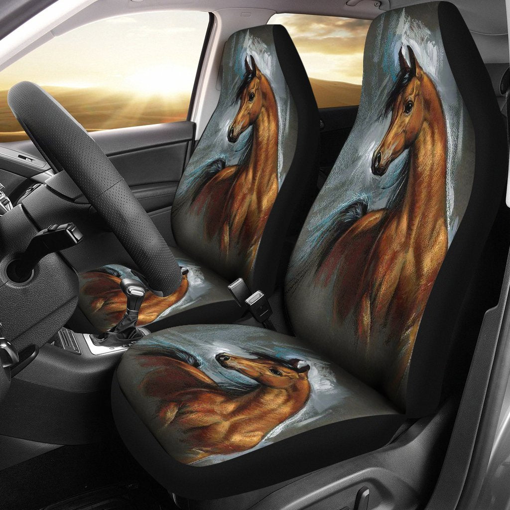 Horse Painting Horse Seat covers 0523