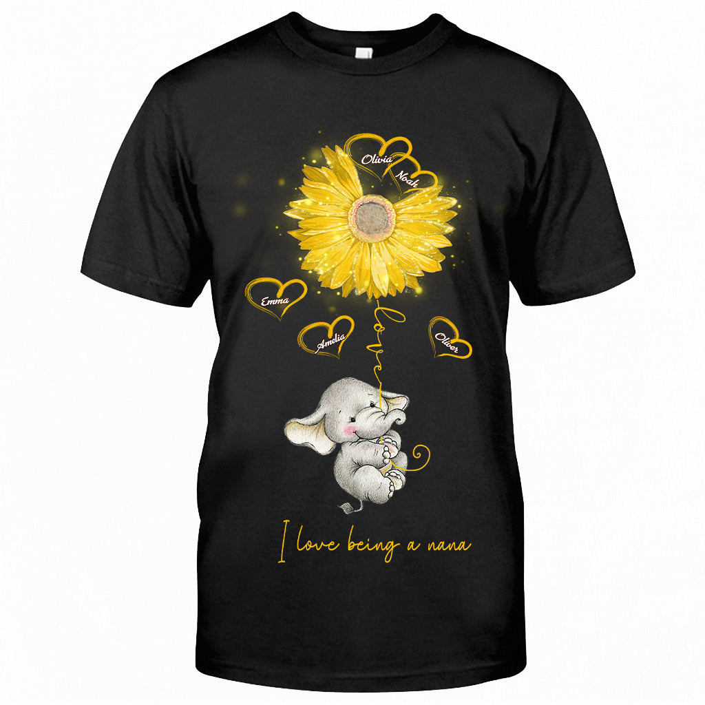 I Love Being A Nana - Personalized Mother's Day Grandma T-shirt and Hoodie