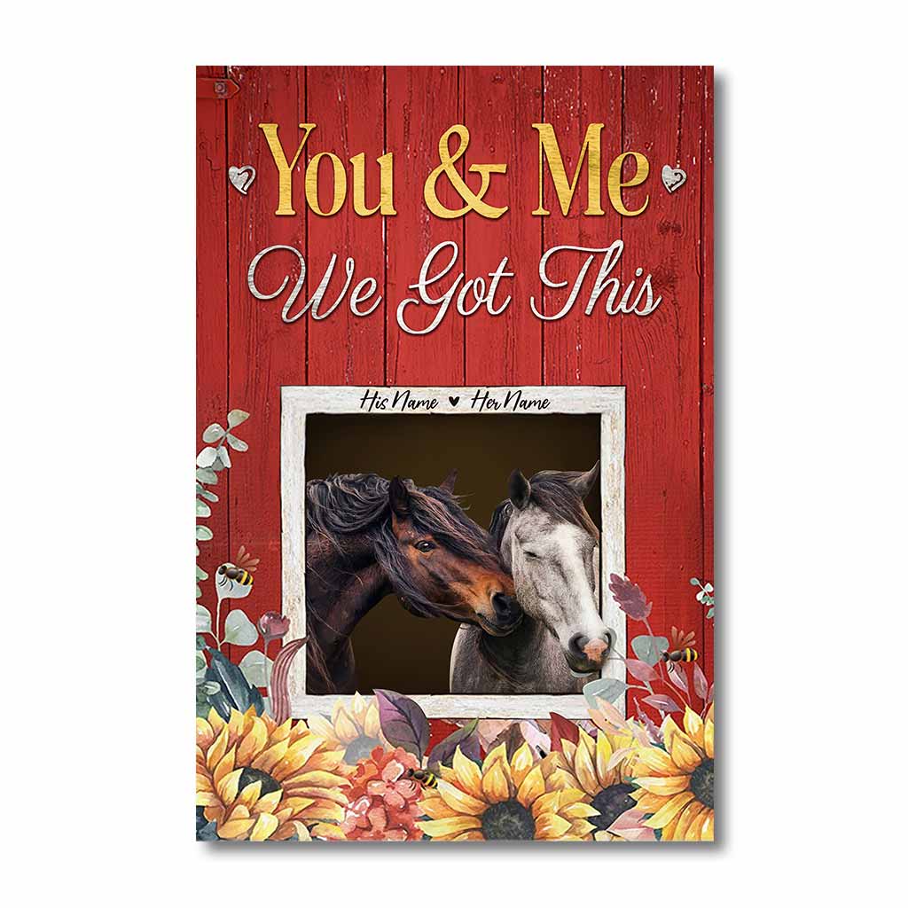 All Of Me Loves All Of You - Personalized Horse Poster