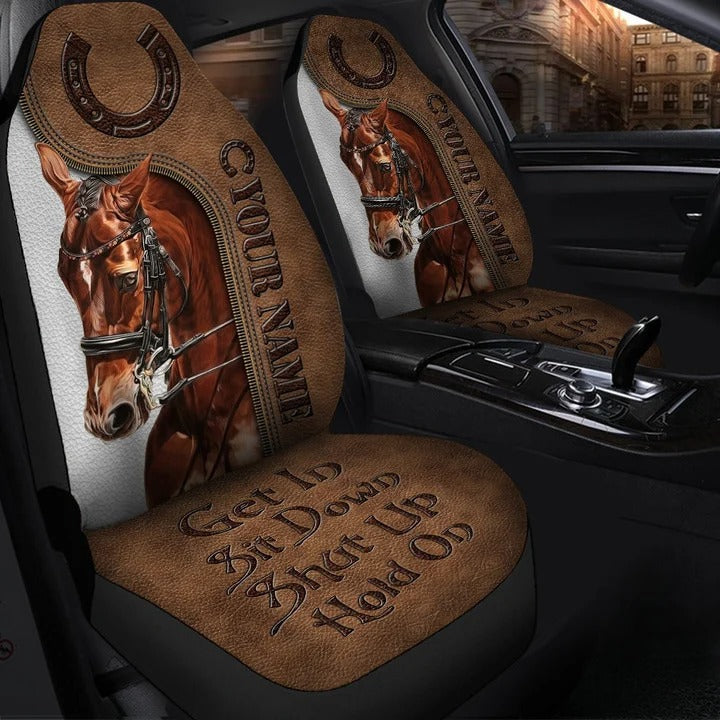 Get in Sit Down Personalized Horse Seat covers