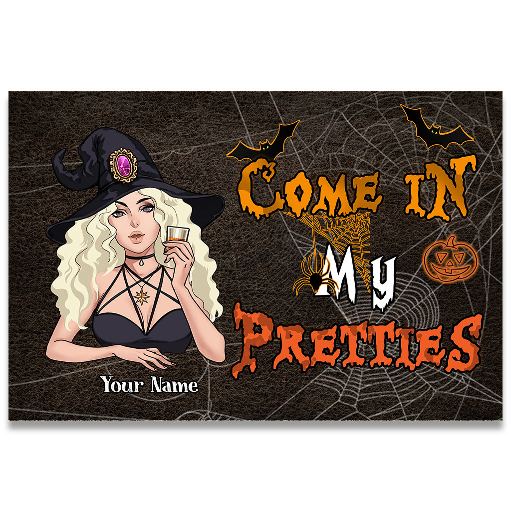 Come In My Pretties - Personalized Halloween Witch Doormat