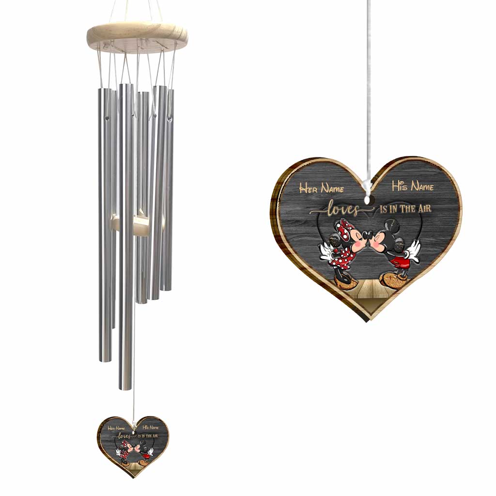 Love Is In The Air - Personalized Mouse Wind Chime