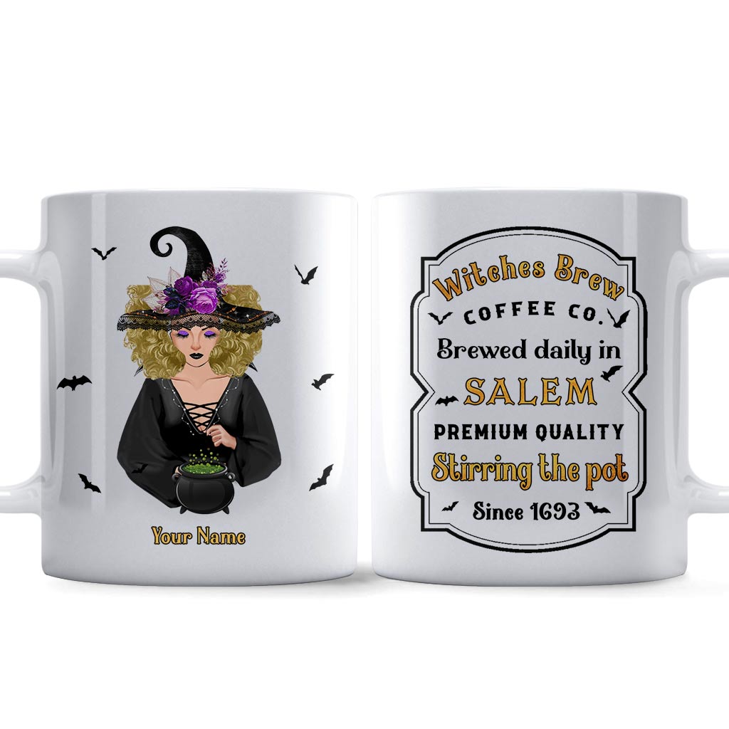 Witches Brew Coffee Co. - Personalized Halloween Witch Mug