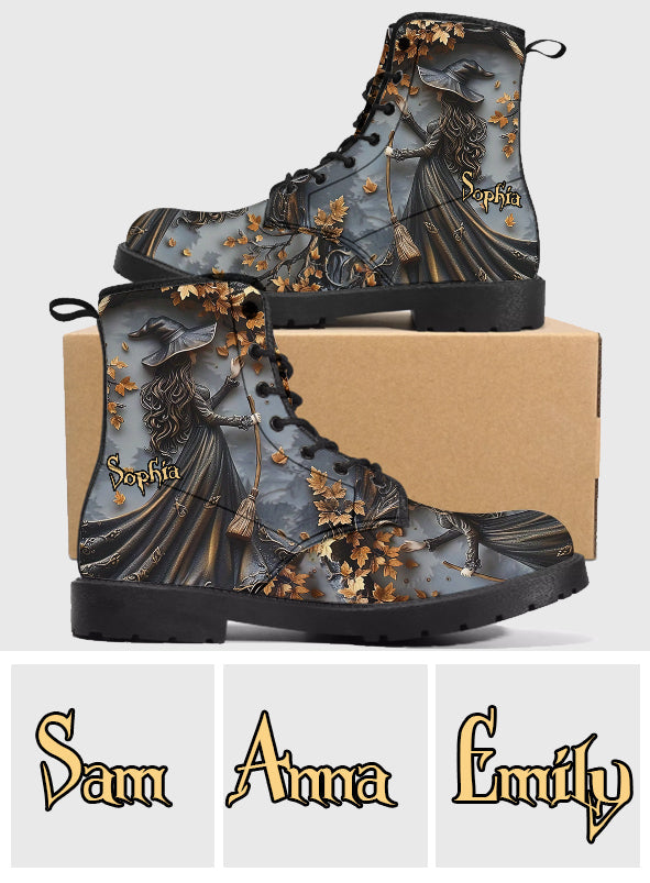 Beautiful Witch - Personalized Witch Leather Boots