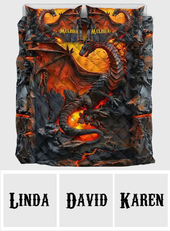 Love Dragons - Personalized Dragon Quilt Set