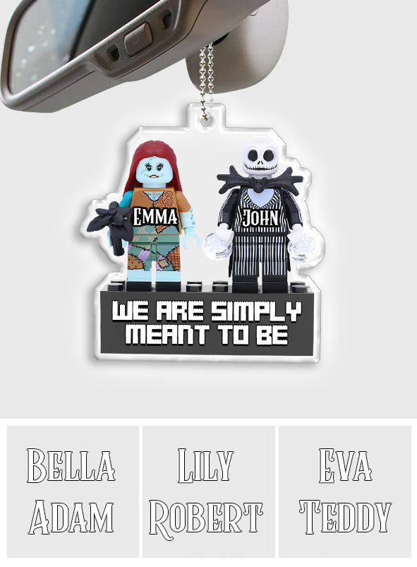 We Are Simply Meant To Be... - Personalized Nightmare Transparent Car Ornament