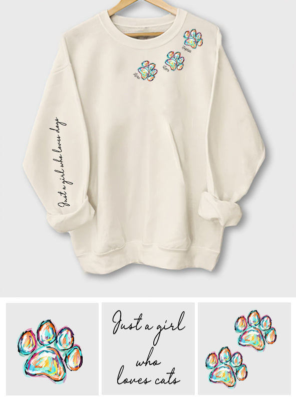 Just A Girl Who Loves Dogs Cats - Personalized Dog All Over Shirt