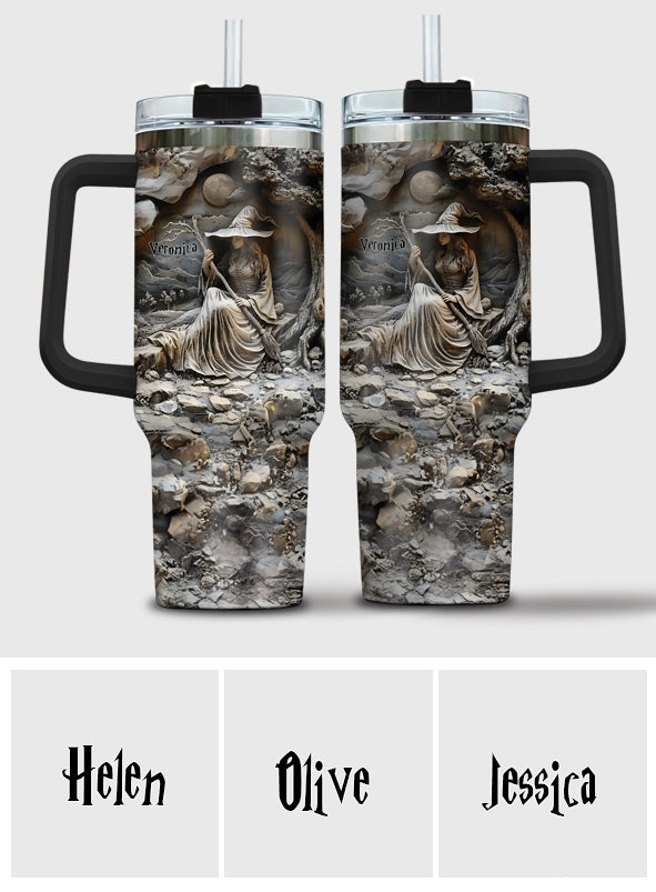 Beautiful Witch - Personalized Witch Tumbler With Handle