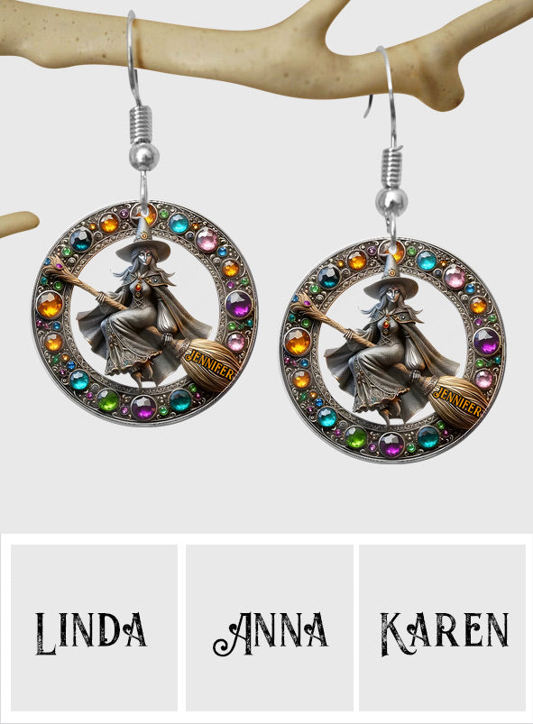 Beautiful Witch - Personalized Witch Earrings
