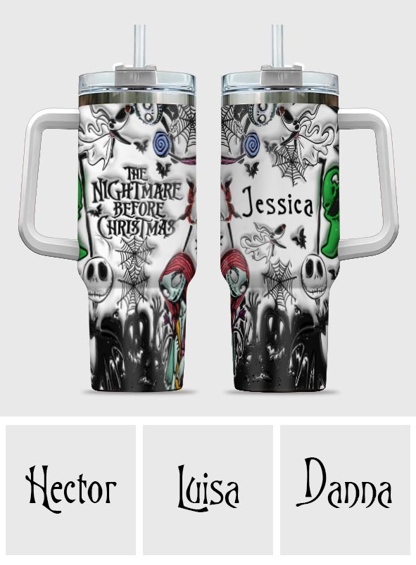 Nightmare - Personalized Nightmare Tumbler With Handle