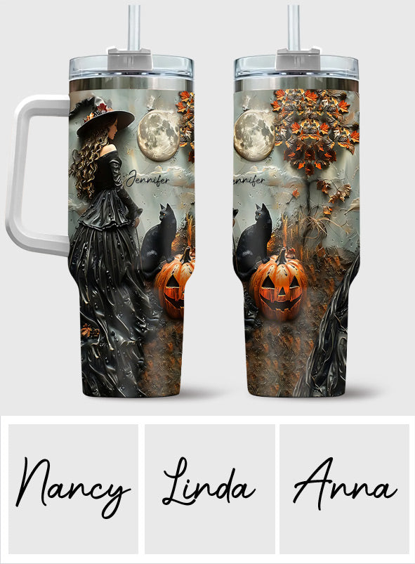 Beautiful Witch - Personalized Witch Tumbler With Handle