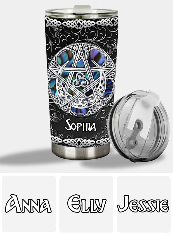 Beautiful Pentagram - Personalized Witch Tumbler