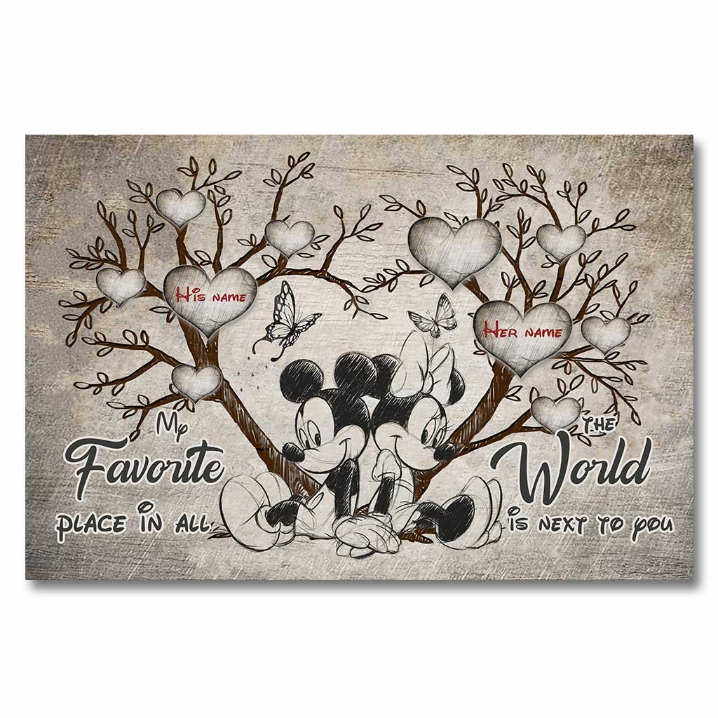 My Favorite Place - Personalized Mouse Poster