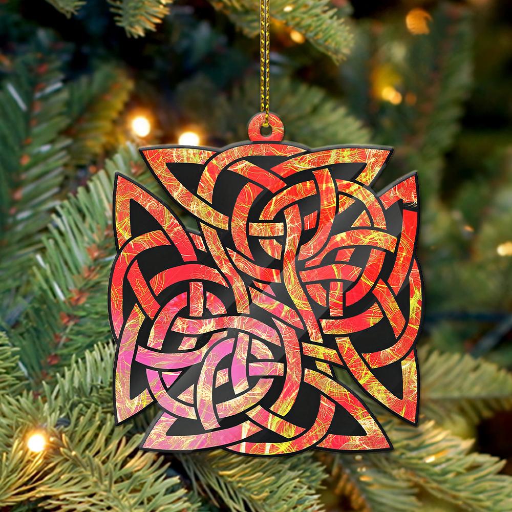Celtic Shield Knot - Witch Ornament (Printed On Both Sides) 1022