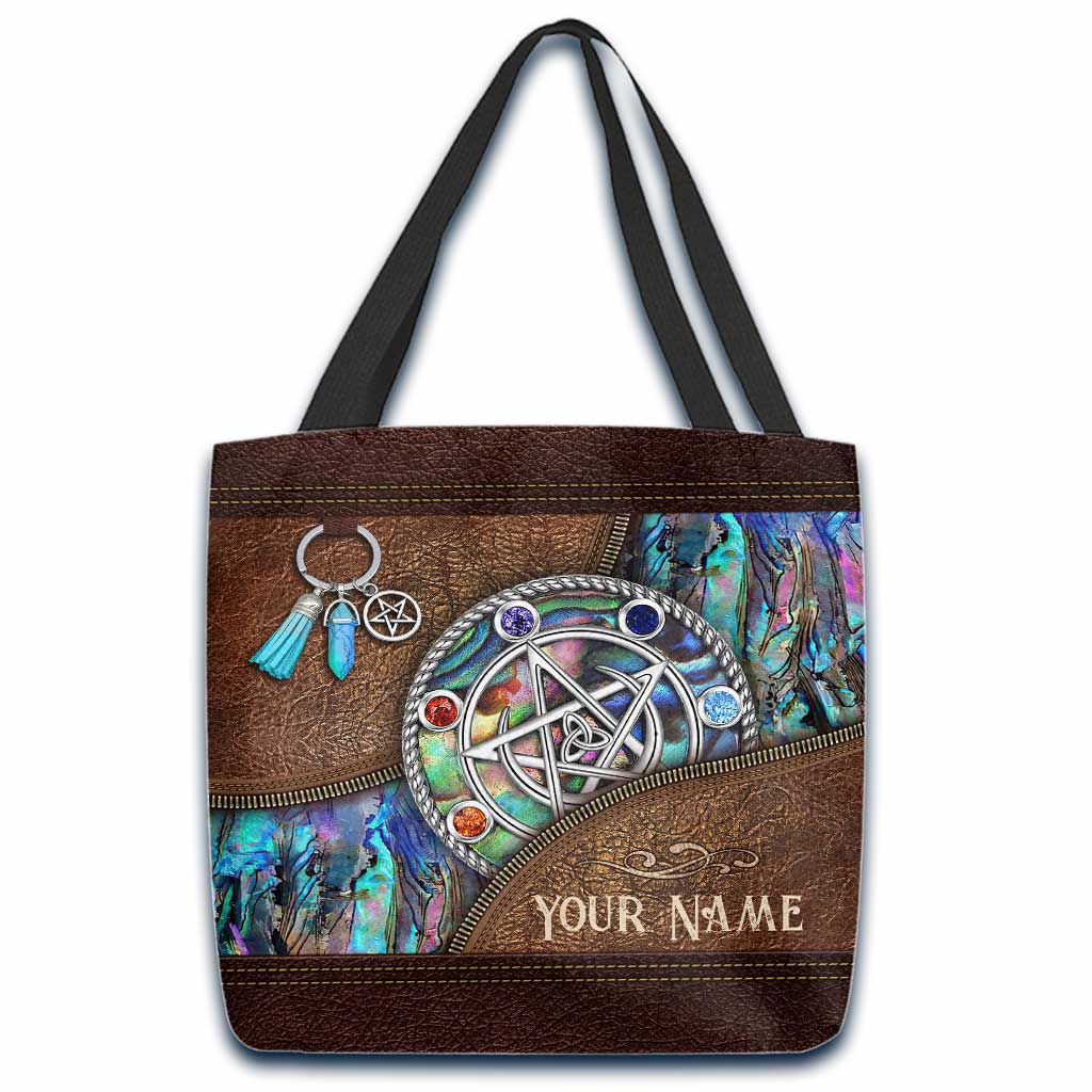 Witch Vibes Pentagram - Personalized Witch Tote Bag