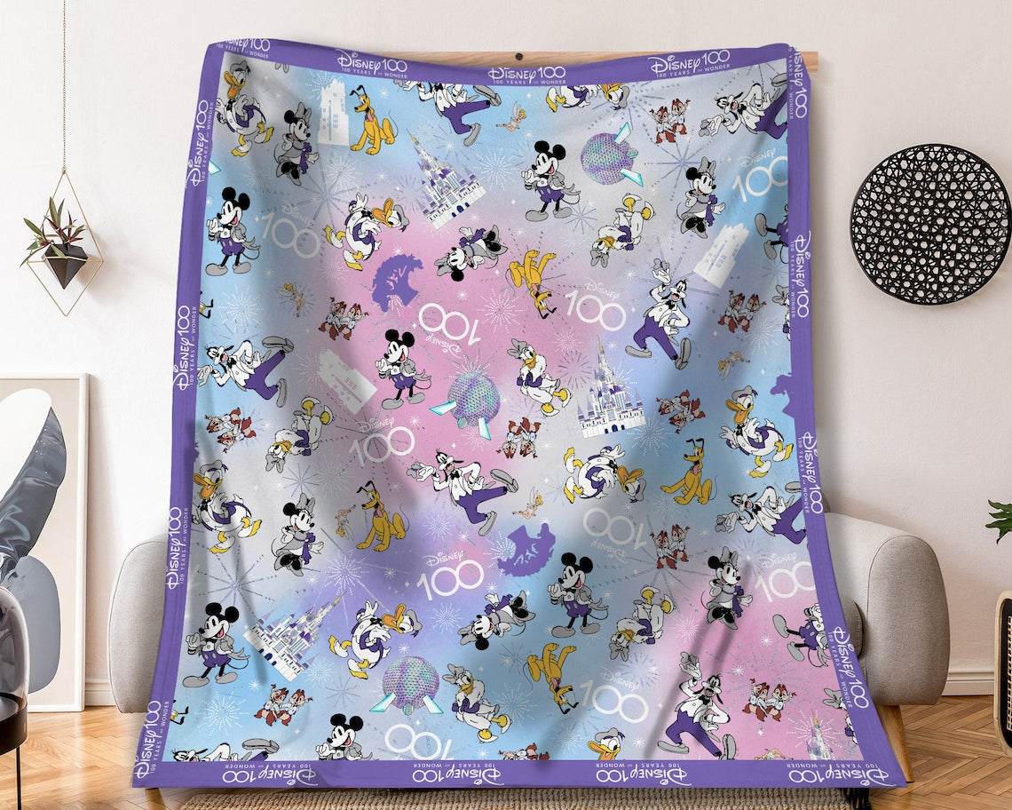 100 Years Anniversary Mouse Blanket 0523