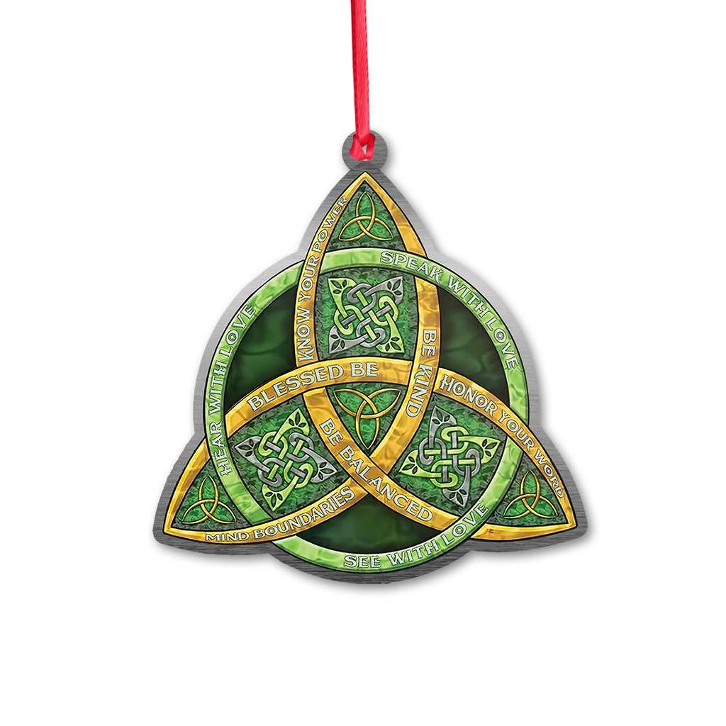 Celtic Trinity Knot Be Kind Wicca - Witch Ornament (Printed On Both Sides) 1022
