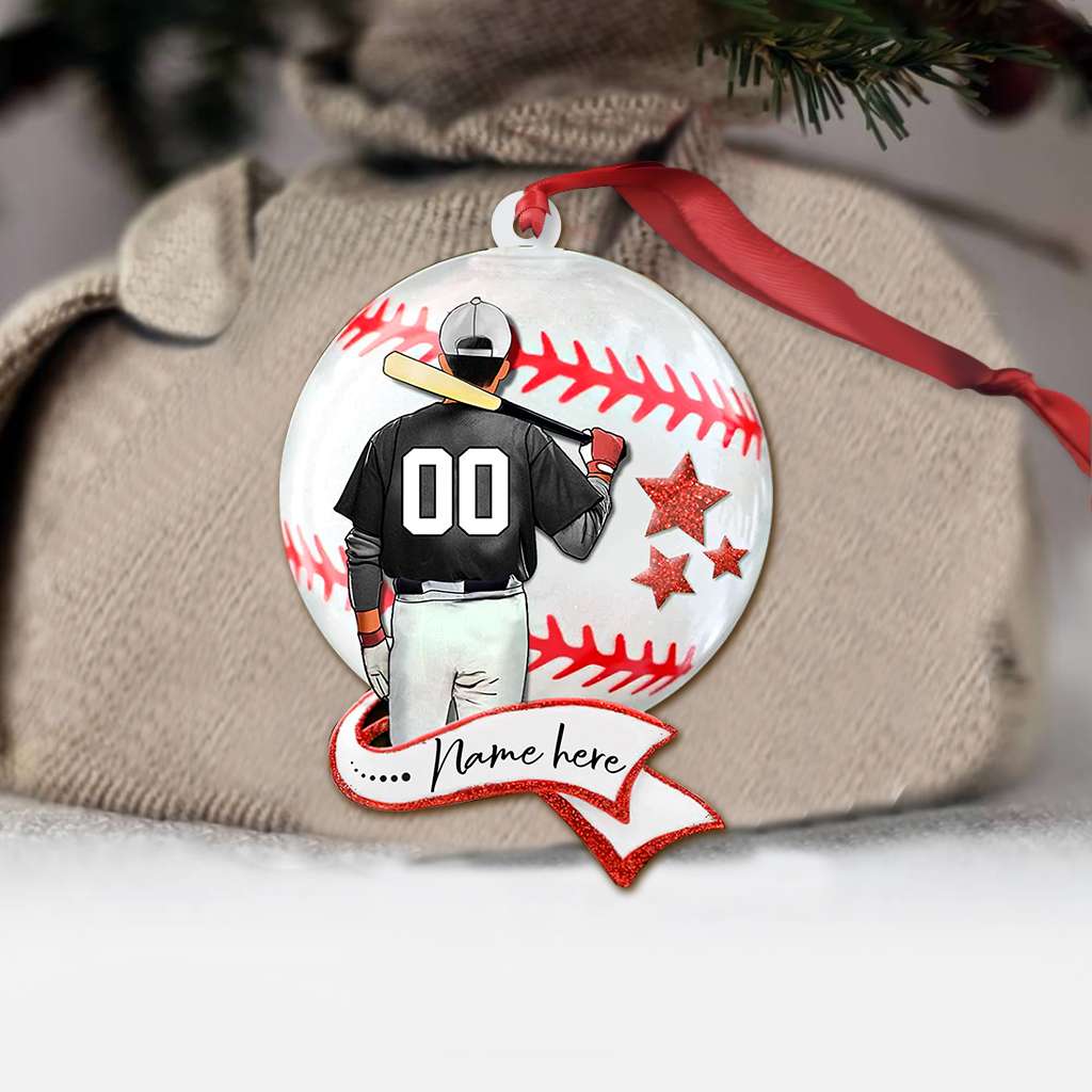 Baseball In Their Souls - Personalized Baseball Ornament (Printed On Both Sides) 1022