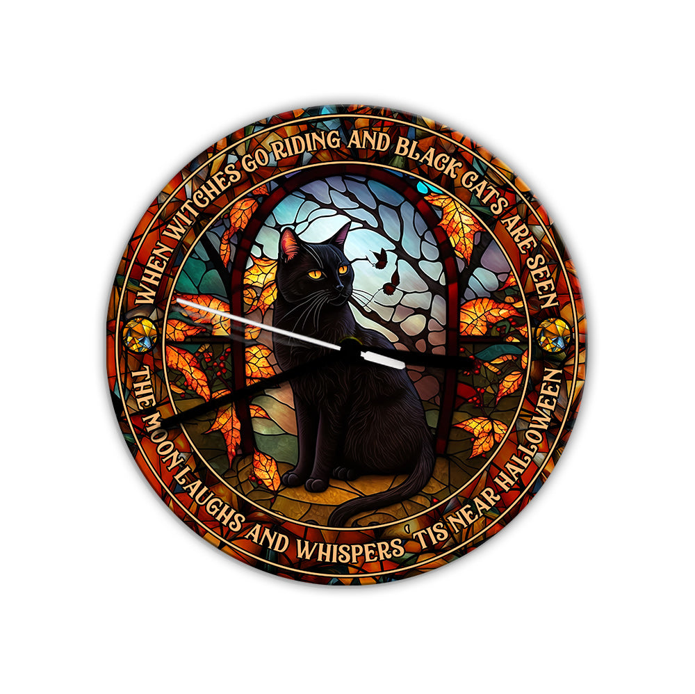 When Witches Go Riding And Black Cats Are Seen Witch - Witch Wall Clock