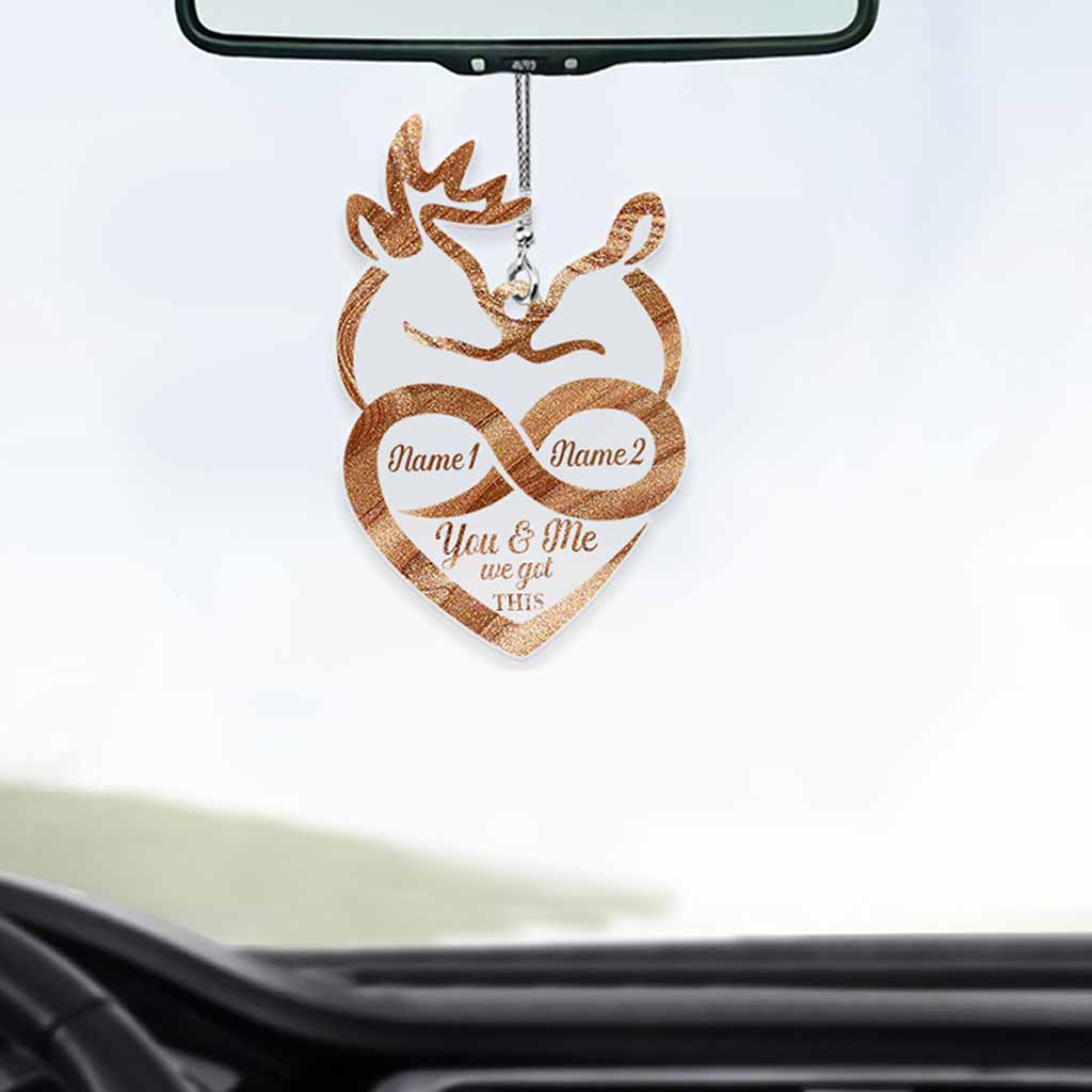 You And Me We Got This - Personalized Hunting Transparent Car Ornament
