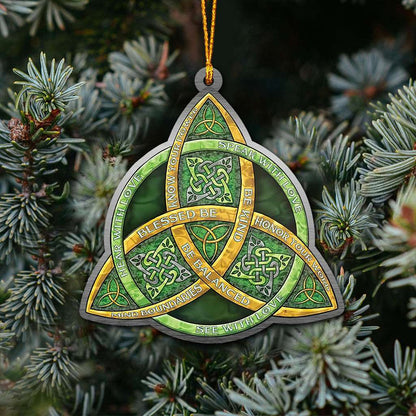 Celtic Trinity Knot Be Kind Wicca - Witch Ornament (Printed On Both Sides) 1022