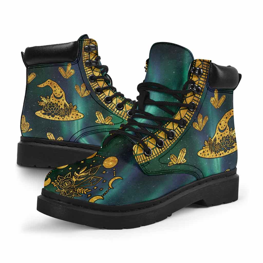 Witch Inspired - Personalized All Season Boots With Pastel Pattern